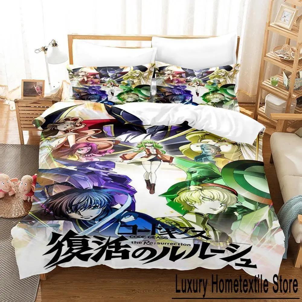 Code Geass Bedding Set Single Twin Full Queen King Size Bed Set Adult Kid Bedroom Duvet cover Sets 3D Print Anime bed sheet set