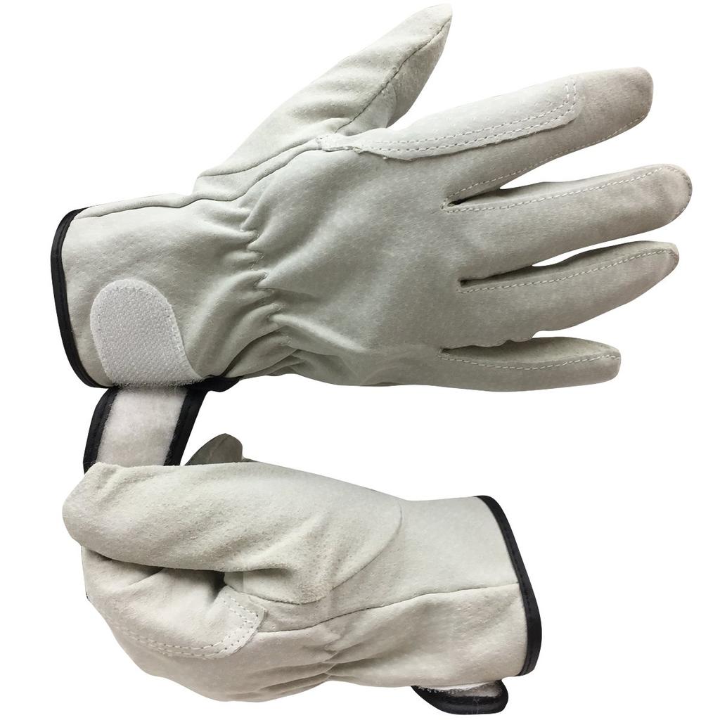 Work Pig Split 10 LL Gray [ACE] [Bulk Purchase] [10-Pack] Gloves, Leather, Padded, Pairs, Size, AG547-10P,
