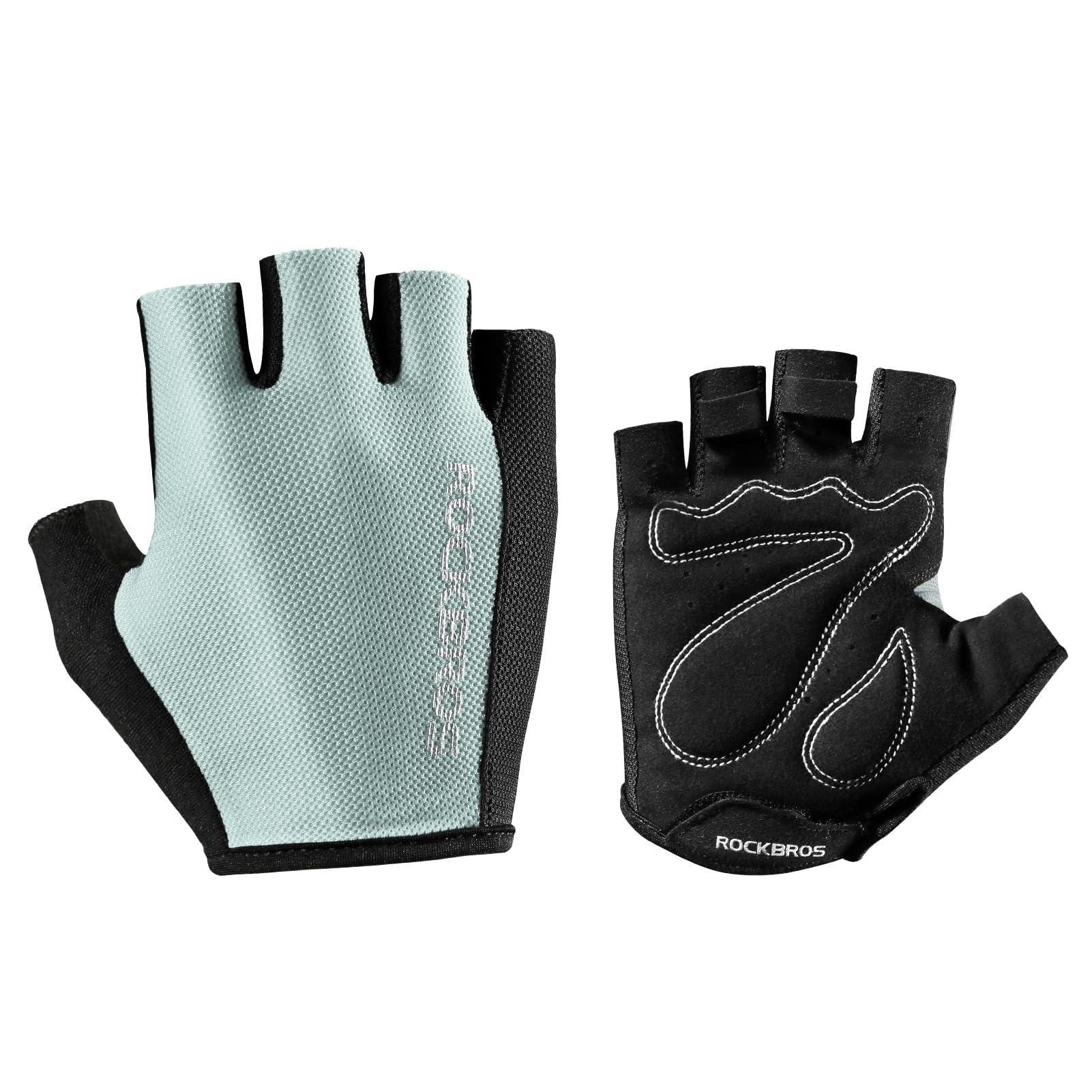 

ROCKBROS Велосипедные сетчатые полупальцевые противоударные эластичные сетчатые UV Идеально подходят для шоссейных и спортивных унисекс перчаток, Перчатки, Впитывающие, Без пальцев, Влагоотводящие,
