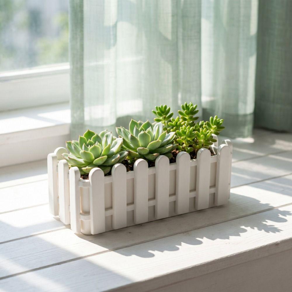 Greenery Container Planter Box Rustic Style Flower Pot Basket Wedding Decoration