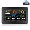 Digital Wall Alarm Clock Household WiFi APP Weather Station Color LCD Thermometer Hygrometer Barometric Pressure Wind Weather