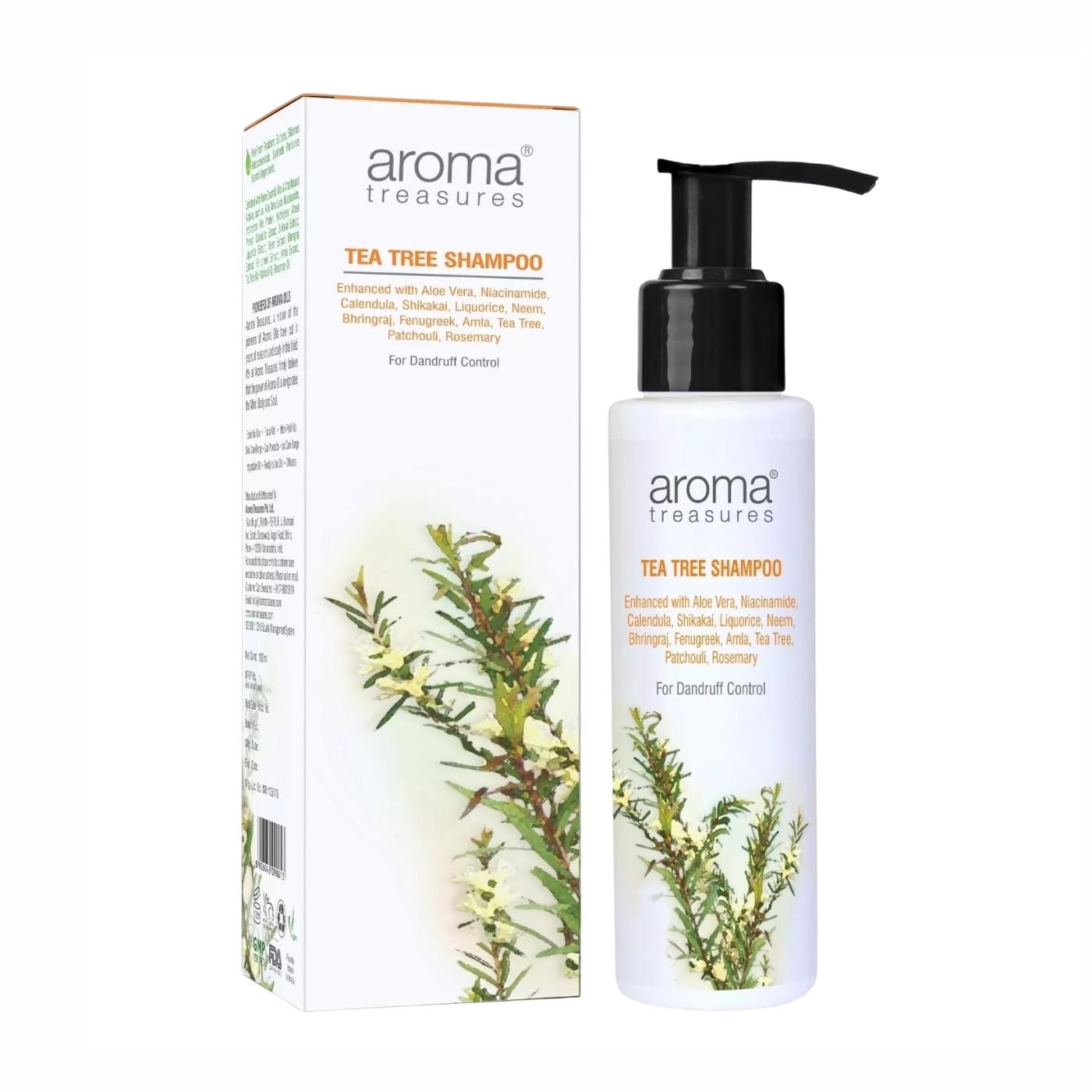 Шампунь с Чайным деревом (100 мл), Tea Tree Shampoo, Aroma Treasures