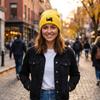 Cute Embroidered Cat Knitted Hat Warm Winter Caps Cute Knit Beanies  Winter