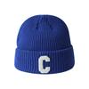 Autumn and Winter New Style C-label Knitted Hat Korean Version Colorful Couple Warm Woolen Hat Japanese Girl Face Small Cold Hat