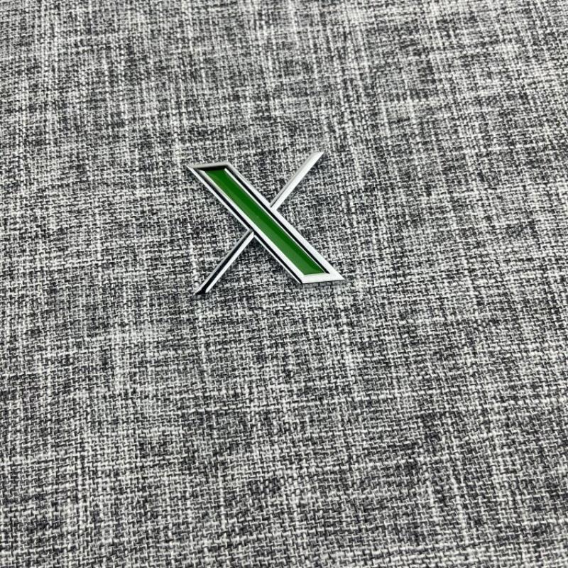 Car motorcycle electric car personalized DIY metal modification X letter labeling body side label tail label fuel tank cover labeling