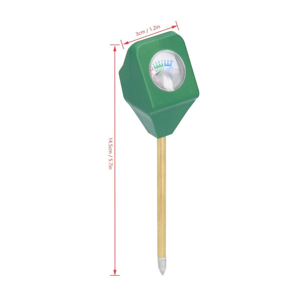 ABS and Metal Soil Moisture Meter Green PH Tester Durable Acidity Alkalinity Test Tool