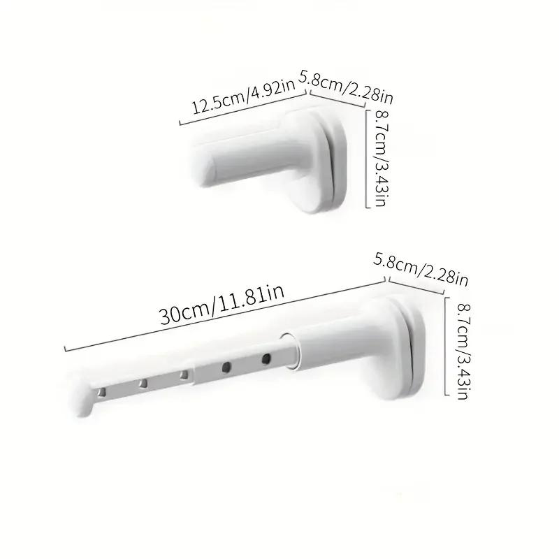 Verdickte tragbare faltbare Kleiderbügel, ausziehbarer Reise-Wäscheständer, einfach zu installieren und zu transportieren, platzsparend