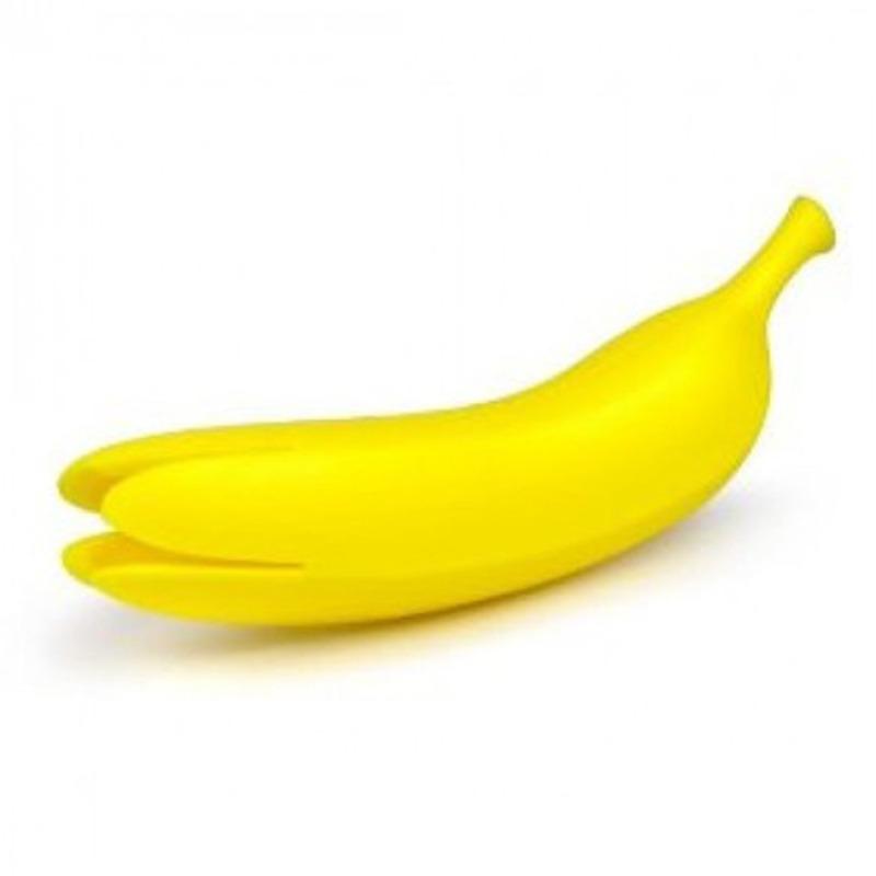 Creative Kitchen Banana Shaped Insulated Gloves, Silicone Insulated Cover, Pot Handle Heat-resistant Protective Cover жёлтый