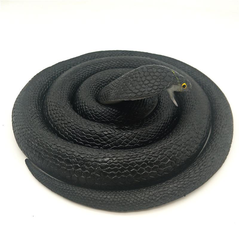 Children's Soft Rubber Toy - Large Green Fake Snake Prank Model