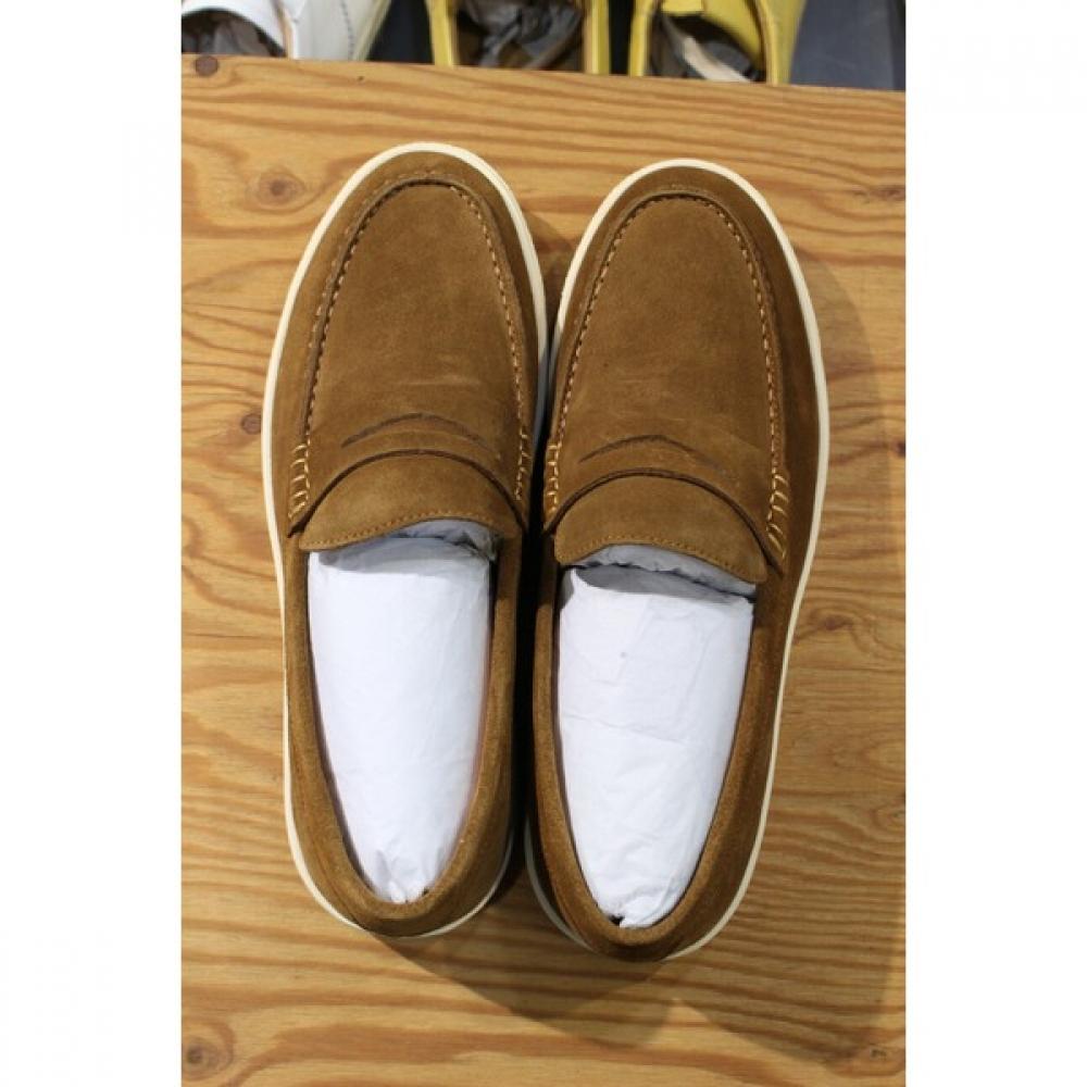 Pannicale Mario Brown Cowhide Suede Loafer M Gfo01br