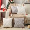 Christmas Cushion Cover Short  Throw Pillow Case Soft Plushie Sofa Pillowcase Cushion Cover Square 1PC