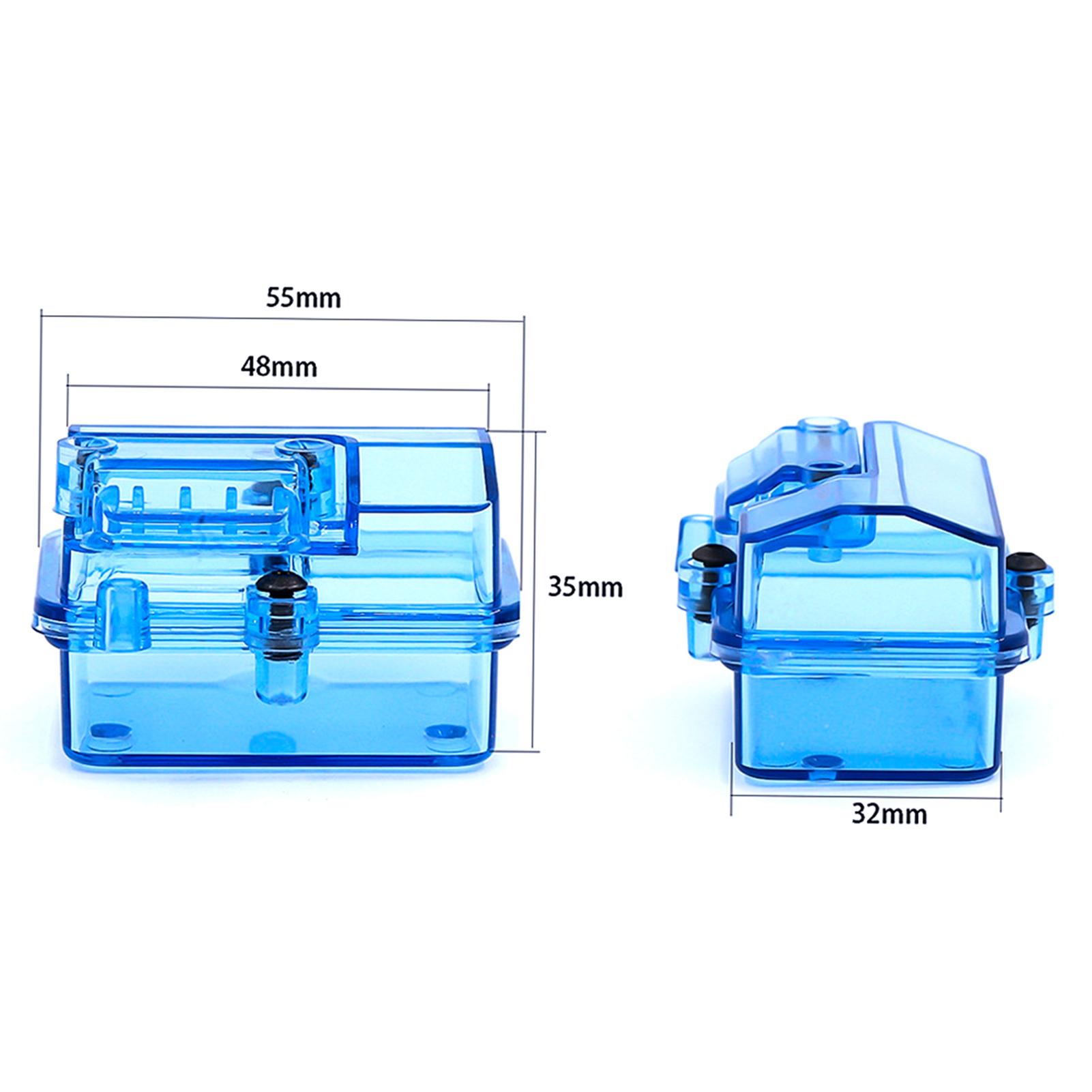 Shoemst Transparent Waterproof Esc Receiver Box Protective Case Cover Sealed Box Replacement For Huanqi 727 Slash, Remote