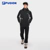 FILA FUSION Men's Color-block Hooded Down Jacket 2-Piece Set