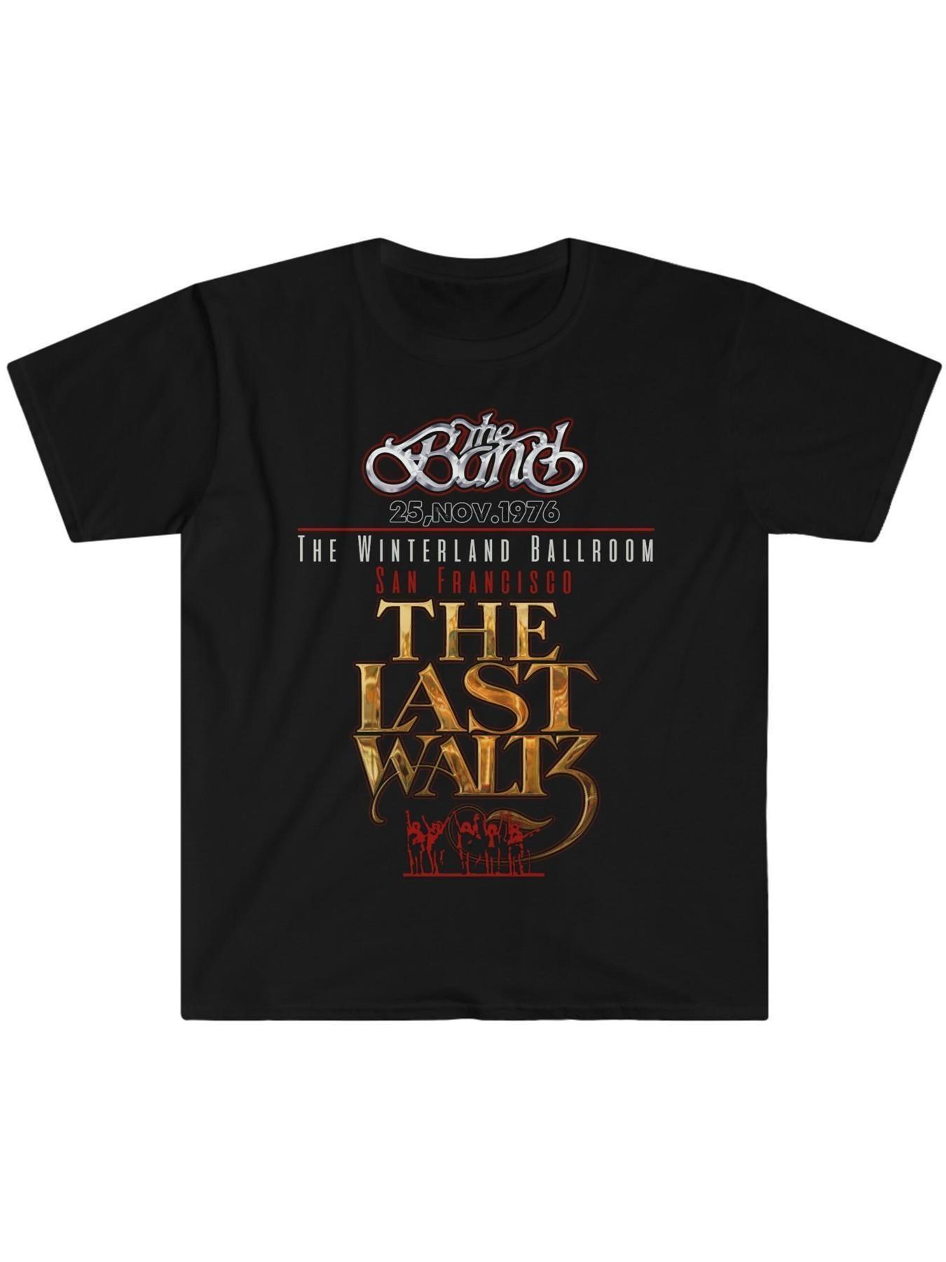 Men S Black T-Shirt Featuring The Band S Last Waltz - a Breathable S