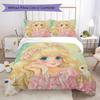 Retro Girl Pattern Bedding,Quilt Set Quilt Cover Pillowcase Home Birthday Gift (1*duvet cover+2*pillowcase,without core)XSJT0917309
