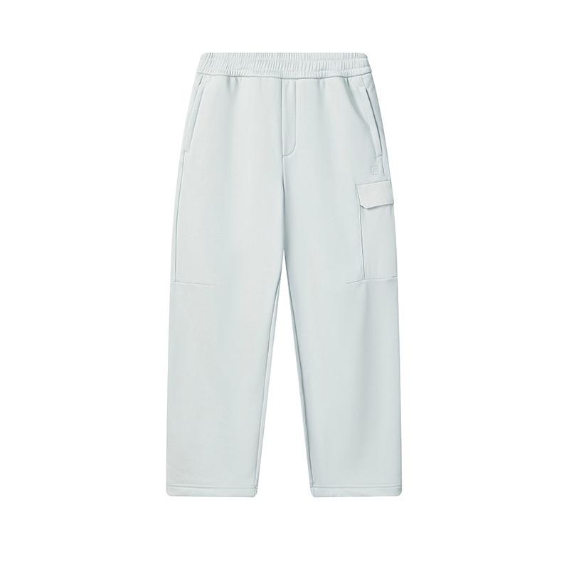 

Fila Белый Модный Классический Простой Универсальный Удобный Свободный Флис Теплые Повседневные Брюки Мужские брюки Серый F11M543608FGY L