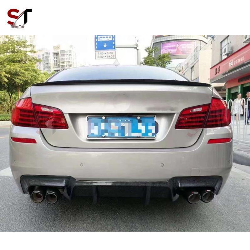 BMW 5 Series F10/F18 V Style Carbon Fiber Rear Diffuser Tail Lip Body Kit