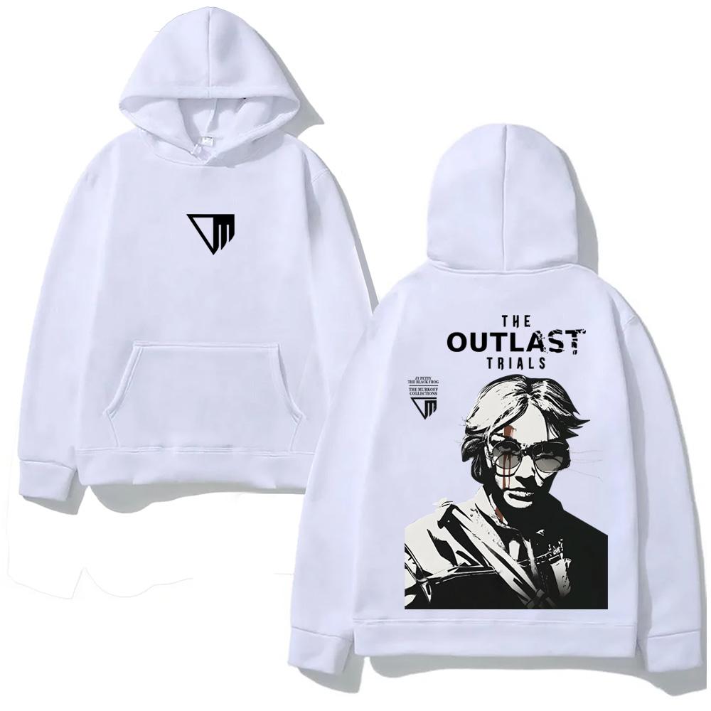 The Outlast Trials GAME Kapuzenpullover Neuer Stil Horror-Spiel Grafikdruck KAPUZENPULLOVER für Herbst/Winter Sweatshirt mit Kapuze