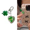 Handmade Alloy Four Leaf Clovers Pendant Key Ornament Distinctive Keychain Accessory for Collectors and Trendsetters