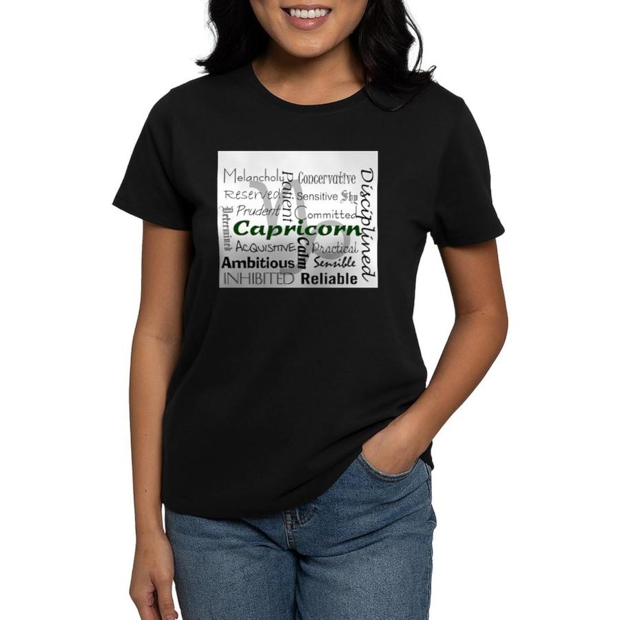 CafePress Capricorn T Shirt Womens Cotton Dark Graphic T-Shirt XXXXXL