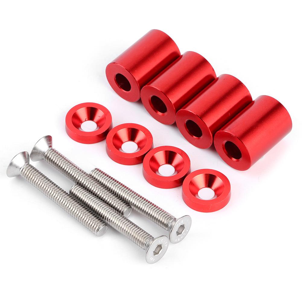 Aluminum Alloy Bonnet Raisers Hood Vent Spacers Screws Kit Modified Parts for Racing Car