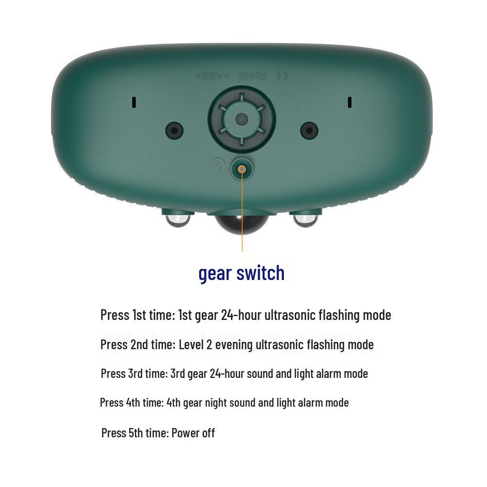 Solar Ultrasonic Alarm: Infrared Animal Deterrent for Wild Boar and Weasel.