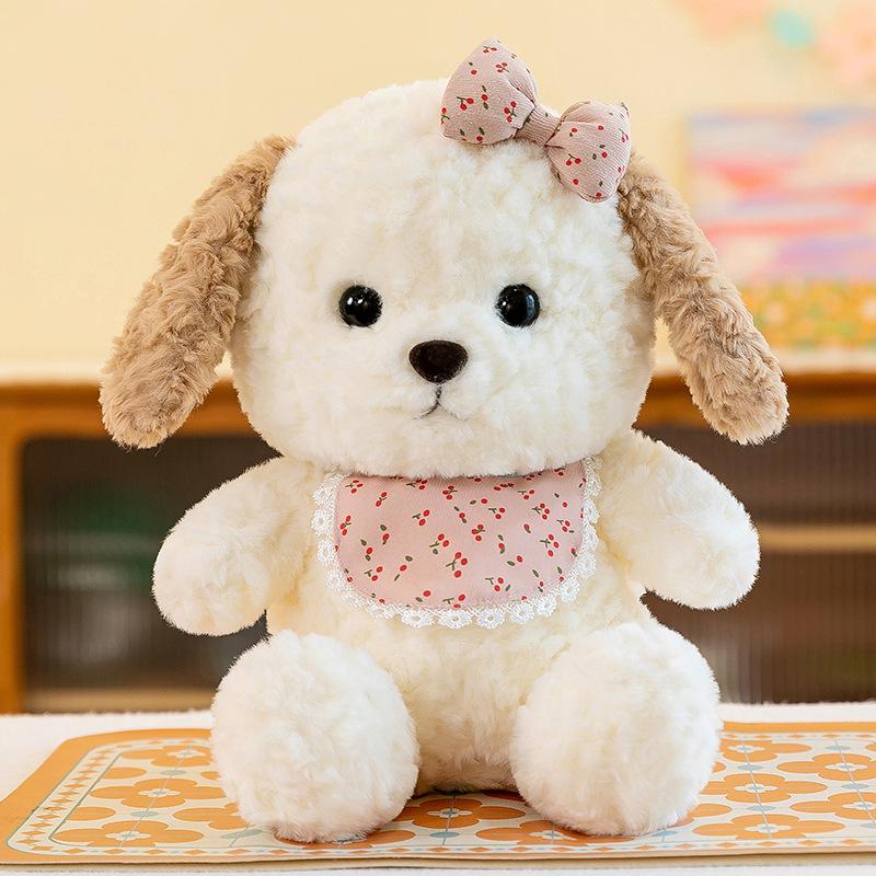 

Плюшевая игрушка Маленькая собачка Детская кукла Подарок Белый стиль Подходит для девочек 32cm коричневый