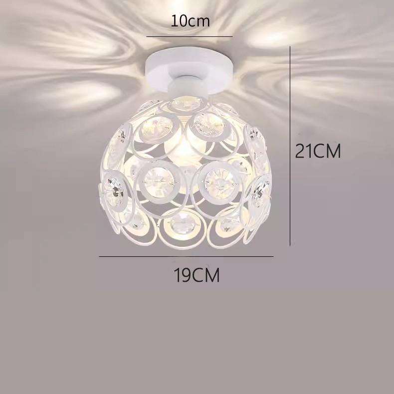 

Светодиодный хрустальный светильник для прохода, коридор, балкон, потолочный светильник, скандинавский стиль, индивидуальная креативная маленькая люстра, входные лампы No bulb