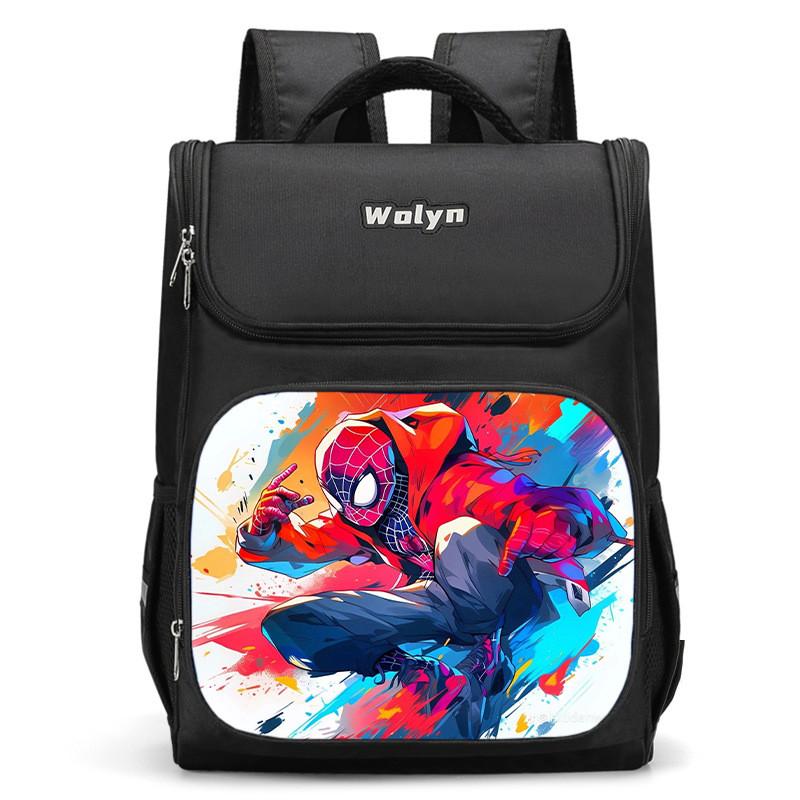 Lightweight Spiderman Girls Backpack With Large Storage For Use Educational