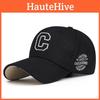 Embroidery Letter C Baseball Hat Adjustable Sun Protection Peaked Gift Caps