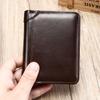 Men’s PU Leather Bifold Wallet RFID Blocking Short Wallet Multi Card Slot Coin Pocket ID Window Casual Business Wallet for Men
