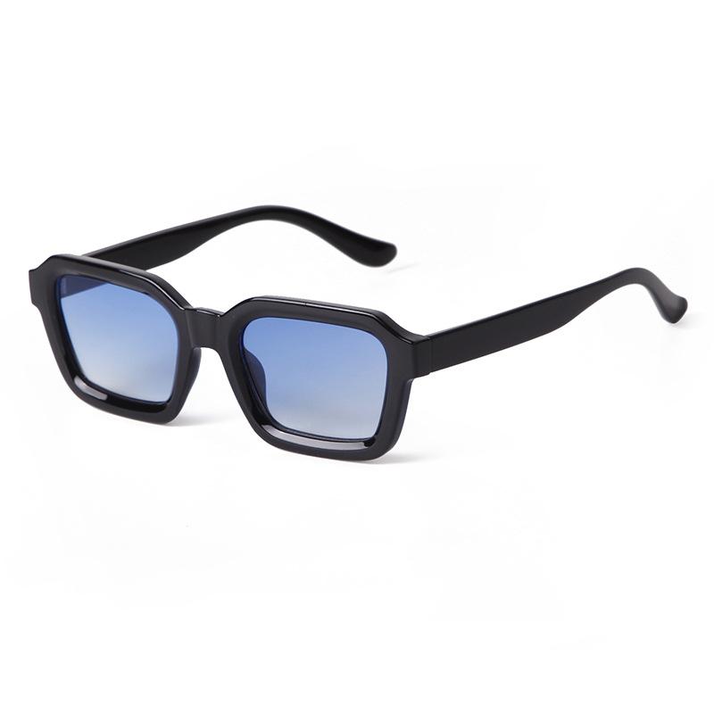 Classic Retro Tortoiseshell Square Sunglasses Women Men Brand Designer Fashion Thick Frame Gradient Blue Sunglasses