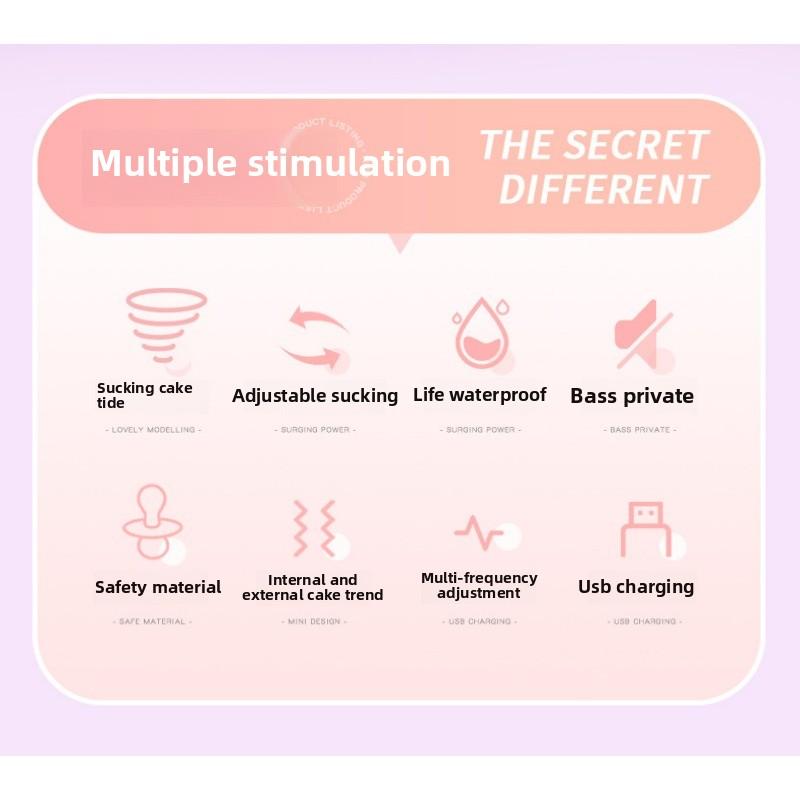 Female AV Vibrator Adjustable Multi-Frequency Sucking Electric Masturbator Adult Products Vibrating Wand Stick