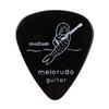 Melorudo Designer Guitar Picks, Teardrop Shape, Large Set of 50, Black, Medium, Perfect for Practice On Electric Guitar, Acoustic Guitar, Classical