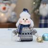 Nuove Bambole Pupazzo di Neve Blu di Natale Peluche Bambola Oscillante Sciatrice Statuetta Giocattoli Ornamenti per Albero di Natale Regalo di Capodanno Natale