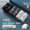 Yaya Men's Summer Socks [100% Cotton + 10A ] Odor-Resistant, Sports Casual, Durable, Breathable Mid-Calf Socks
