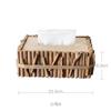 Handmade solid wood tissue box Nordic simple creative home living room coffee table dining table paper box