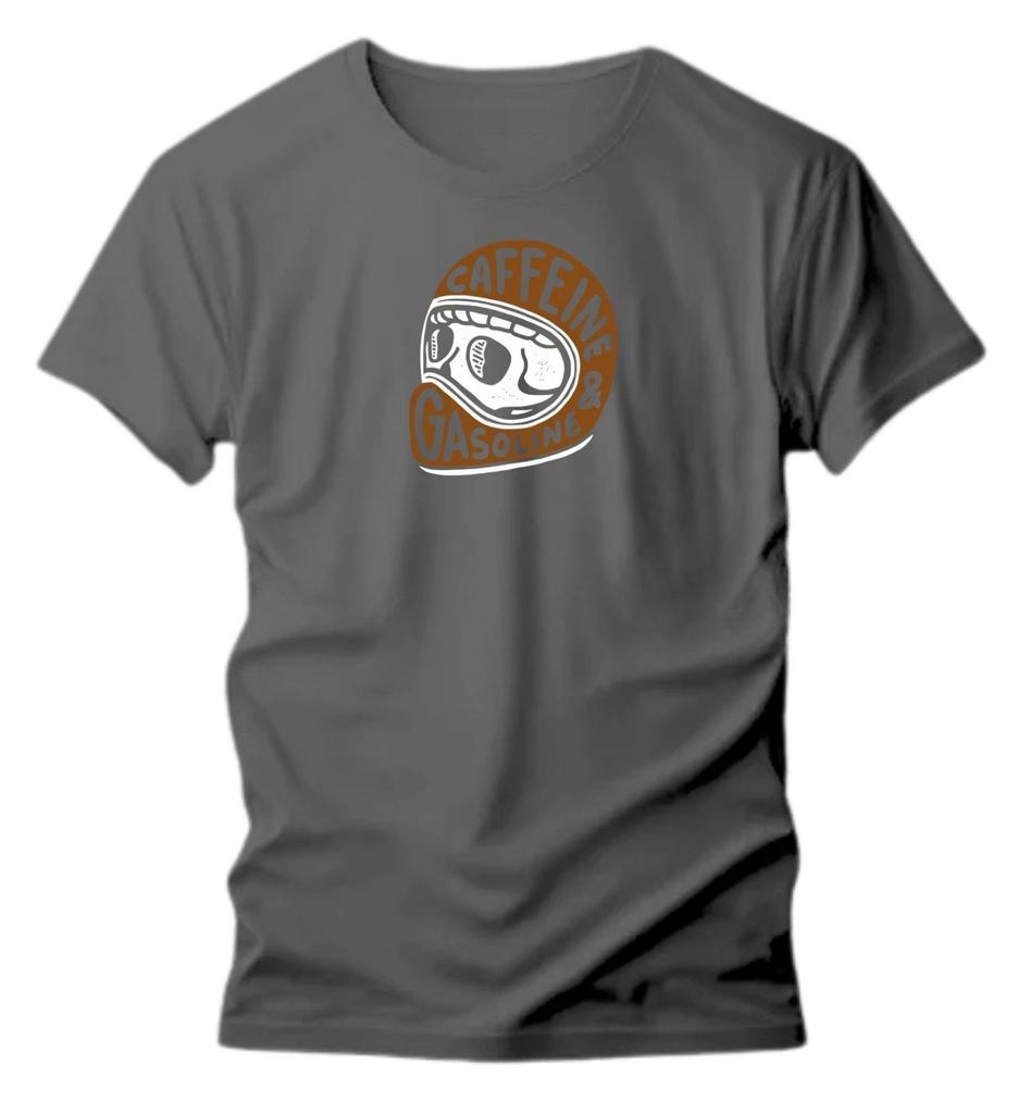 Caffeine Gasoline Tee Bike Clothing Motorcycle Motorbike Biker Racer Top Highend Luxury Unisex Style Both Of Unisex And Unisex
