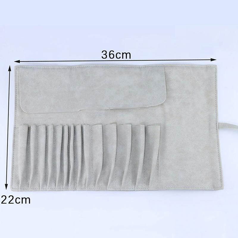 

12/14/18 Отверстий Косметическая Сумка Функциональный Косметичка Дорожный Органайзер Защитник Для Кистей Для Макияжа Косметические Инструменты Сумка На Колесиках серый