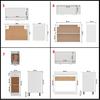 11 Piece Kitchen Set Lyon White Wood Based Material