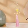 Vintage Lotus Emit Light Hairpin Chinese Style Tassel Hair Stick  For Woman Girl Hair Accessories