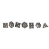 7Pcs Polyhedral Metal Dice Set RPG Dice with Storage Box Role Playing Games Great Gift for Teens Adults Family Friends