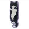 Cute Cartoon Cat Fish Shape Soft Plush Rug Non Slip Absorbent Floor Mat for Kids Bedroom Home Gift