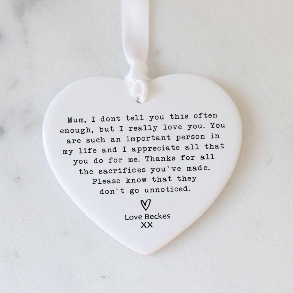 Personalised Mum Keepsake Mum s Birthday Present for Mom Mothers Day Gift Mom Gifts Thank You Mom Gifts for Mother