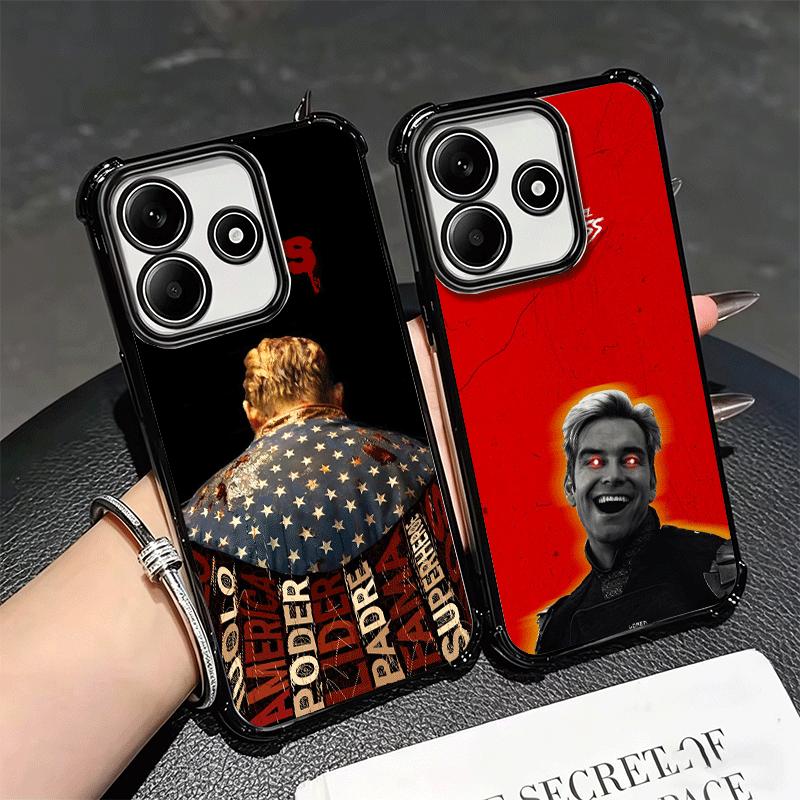The Boys H-Homelander Soft Phone Case For Xiaomi Redmi Note 14 15 Pro Plus 13 12 11S 11T 5G 10 9S 9 Plating Anti-Fall Fundas