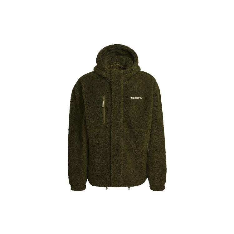 Adidas Originals Trefoil Jackets & Coats Men s Dark Olive Green HN0389 S