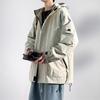Hooded Jacket Men's Spring and Autumn Trendy Loose Handsome Casual Jacket Large Size Loose Youth Jacket Men's Jacket