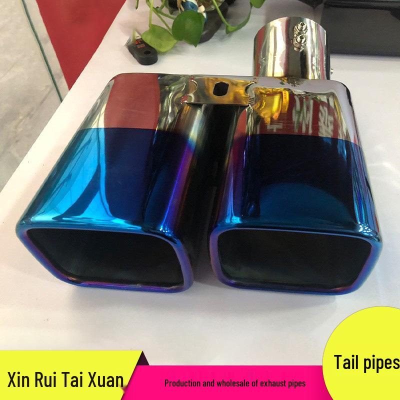 

Выхлопная насадка с двумя выходами с синим покрытием для Toyota Alphard 30 серии/Vellfire Exhaust Pipe