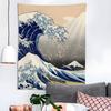 Druck Die große Welle vor Kanagawa Wandteppich Hängend Schlafsaalzimmer Tagesdecke Decke Kinderzimmer Party Heimdekoration Geschenk