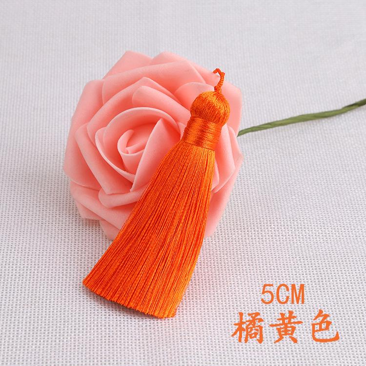 20pcs/pack 5cm Tassel for Diy Crafts Sewing Curtain Decor Bookmark Fan Hand Making Making Supplies Fringe Trim
